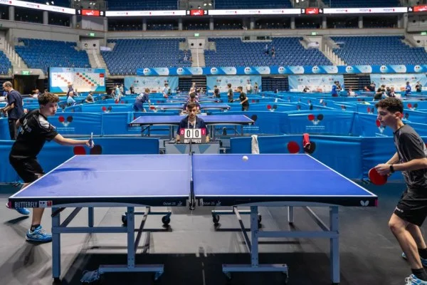 professional table tennis match
